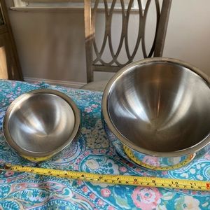 CB2 silver snack bowls